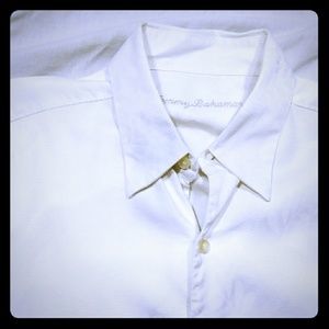 Large Tommy Bahama White Floral Shirt